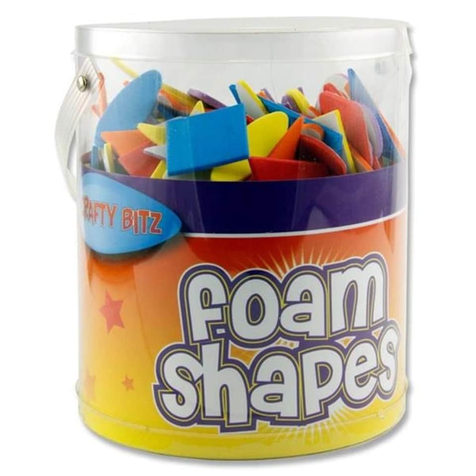 Tub of Foam Shapes 80g Stickers by Crafty Bitz