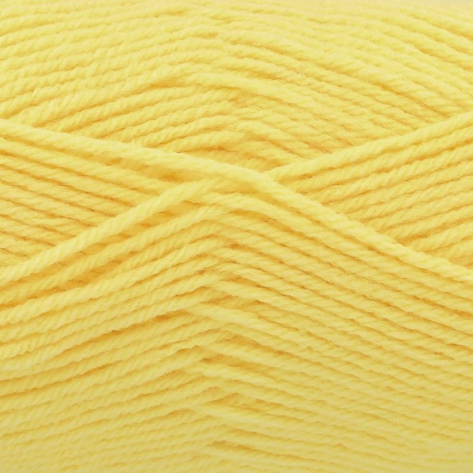 King Cole Yellow Big Value Aran Yarn (Value Pack 12 x 100g Balls) For Crochet, Knitting - 212m per ball