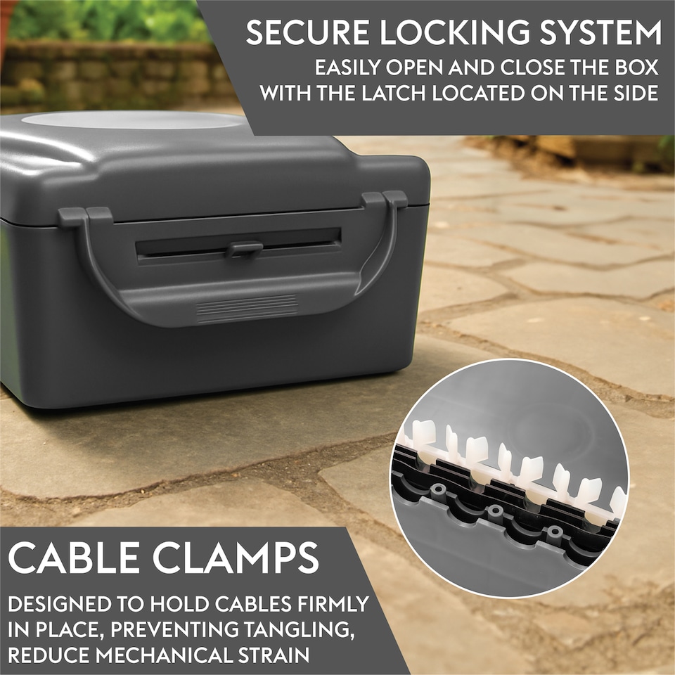 image 1 of Eagle Outdoor IP54 Rated Electrical Connection Box Black