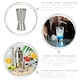 image 2 of Rink Drink 3pc Stainless Steel Thimble Measure Set - 25/35/50ml Silver | One Size