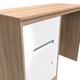 image 9 of Bristol 3 Drawer Vanity in White Gloss & Bardolino Oak (Ready Assembled) | White | White Gloss & Bardolino Oak