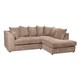 image 2 of Rivoli L Shape Corner Sofa in Jumbo Cord - Left Hand Facing Chaise N/A | Coffee