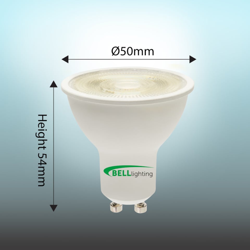 image 1 of BELL Lighting GU10 Dimmable LED Spotlight 4.4W Light Bulb Daylight White 6000K