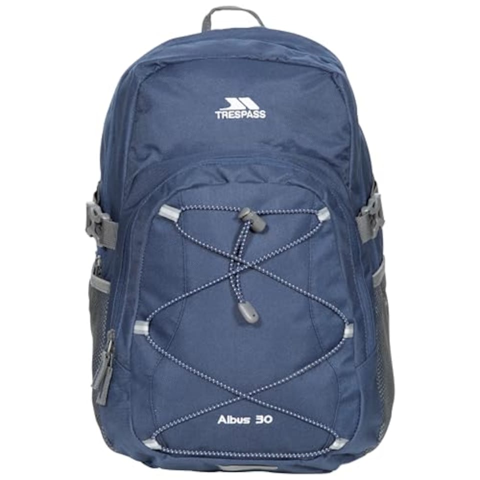 image 1 of Trespass Mens Backpack Albus - Perfect Rucksack For School Hiking Camping Or Work, 30 Litre With Padded Straps, Multi Function With Internal Pockets