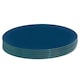 image 1 of Harbour Housewares 6 Pack Hague Blue Round Glass Placemats - 30cm - Elegant Dining Mats Blue
