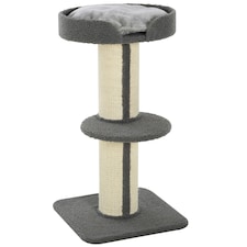 PawHut 91cm Scratching Posts Cat Tree Activity Centre for Indoor Cats Grey