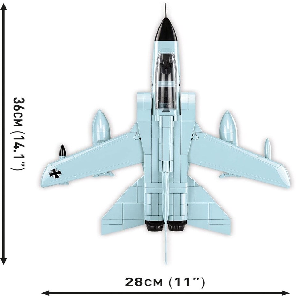 image 1 of Panavia Tornado IDS German brick plane model - COBI 5853 - 493 bricks