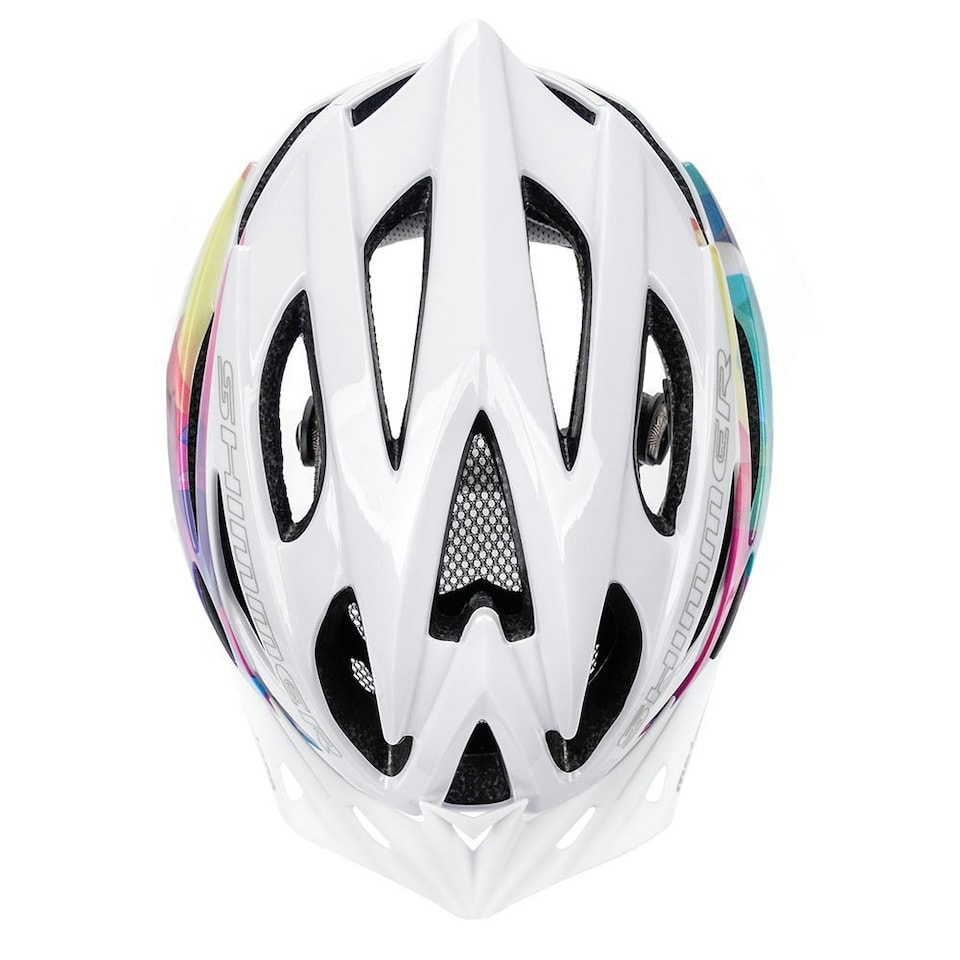 image 1 of Shimmer Cycle Helmet – Lightweight & Protective for Biking, Skating & More White | White | M
