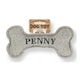image 1 of History & Heraldry Pre-Personalised Squeaky Bone Dog Toy - Penny