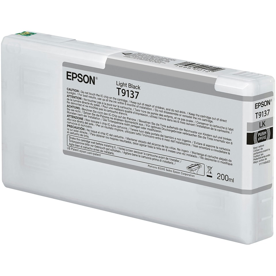 Epson T9137 Light Black Ink Cartridge 200ml - C13T913700 N/A