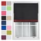 image 4 of FURNISHED Thermal Blackout Roller Blinds with Glitter Edge - (W)230cm x (L)165cm | Black | Black | (W) 230cm x (L) 165cm