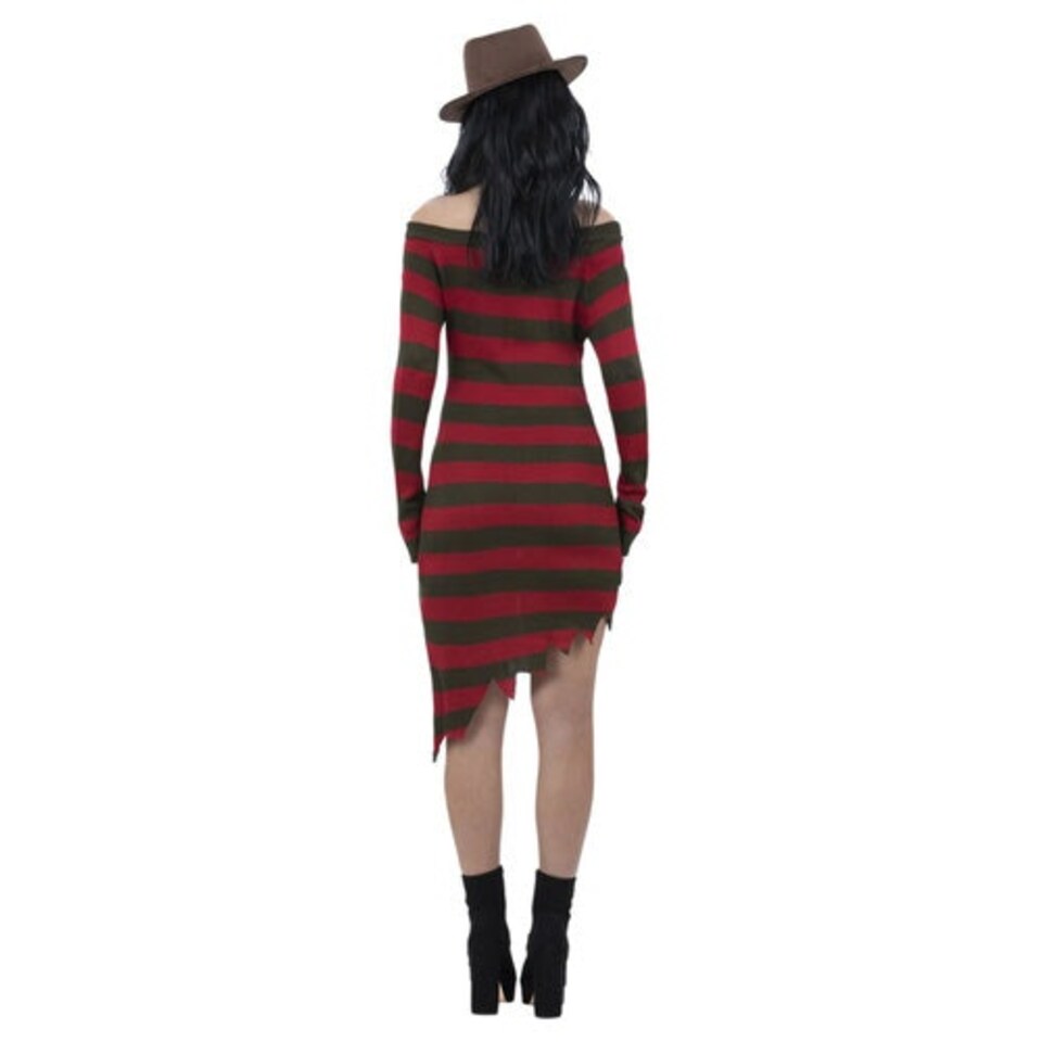 image 1 of Freddy Krueger A Nightmare On Elm Street Fancy Dress Costume Ladies Medium - UK 12-14