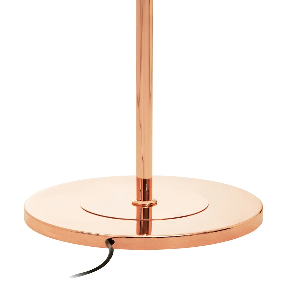image 1 of Interiors by Premier Copper Finish Floor Standing Lamp With Three Lights Gold