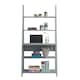 image 1 of Riva Ladder Bookcase Desk Light Grey