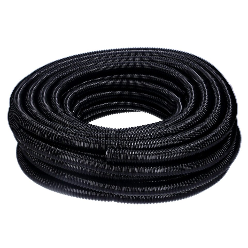 image 1 of 50mm Black Corrugated Flexible Pond Hose N/A | 15m