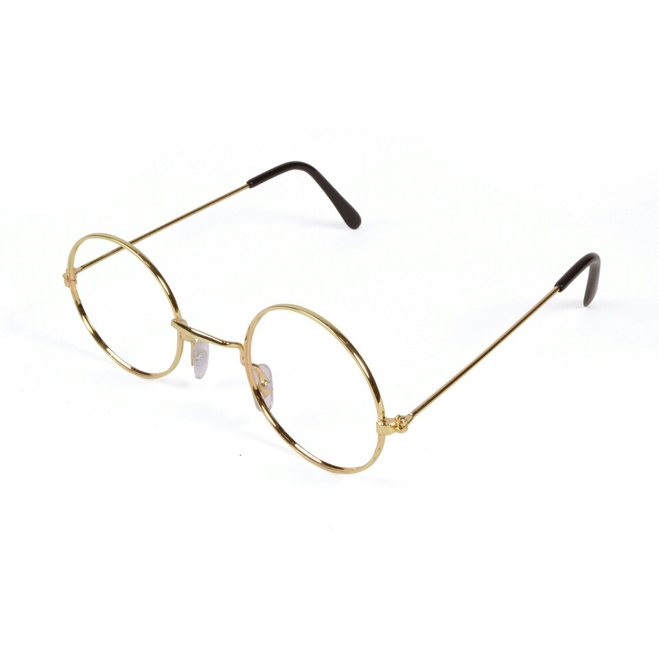 Bristol Novelty Unisex Adults Granny Specs - Gold - One Size One Size