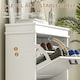 image 5 of HOMCOM Slim Shoe Storage Cabinet with 2 Flip Drawers, White