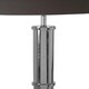 image 4 of Interiors by Premier Table Lamp with Wide Tubular Base Silver