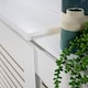 image 7 of Extending Radiator Cover Adjustable Wooden MDF Slatted Grill | White