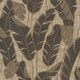 image 1 of Midnight Leaves Wallpaper in Brown on Beige | Cream | Brown on Beige