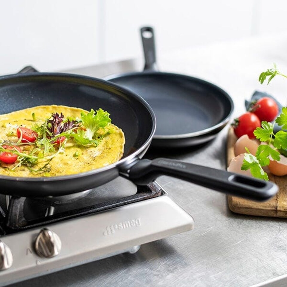 image 1 of GreenPan Memphis Non-Stick 24cm & 28cm Frying Pan Set