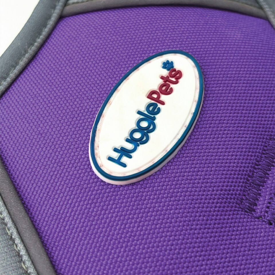 image 1 of HugglePets Activity & Travel Dog Harness Purple | L