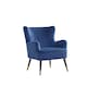 image 1 of Madison Velvet Fabric Accent Chair - Dark Blue