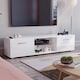 image 9 of Vida Designs Cosmo 2 Door LED TV Unit Entertainment Stand, 160cm, White | White | 1