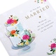 image 3 of Cake & Flowers Design Wedding Congratulations Card