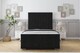 image 1 of Sloomy California Black Plush Bed Frame With 50" Upholstered Headboard 5' King