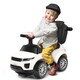 image 5 of COSTWAY 3-In-1 Kids Ride-On Push Car Stroller Car White