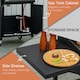 image 5 of Outsunny 3 Burner Gas Grill Portable BBQ Trolley w/ 4 Wheels and Side Shelves