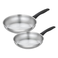 CLASSIC Frying Pan Set uncoated 24cm/28cm