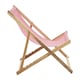 image 5 of Interiors by Premier Stylish Pink Deckchair, Adjustable Garden Chair, Ethically Sourced Lawn Chair, Sling Design Deck Chair