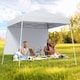 image 3 of COSTWAY 3m x 3m Pop up Canopy Tent Garden Gazebo White