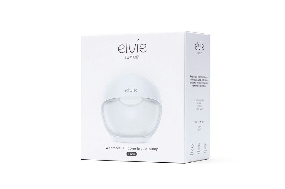 image 1 of Elvie Curve Manual Silicone Breast Pump