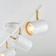 image 4 of Gull 4 Light Spotlight Matt White Paint, Satin Brushed Gold, GU10
