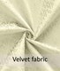 image 4 of Temple Velvet Ring Top Blackout Curtains - 168cm x 137cm - Cream