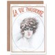 image 1 of La Vie Parisienne Woman Headband Magazine France Paris Card
