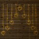 image 4 of 1.2 x 1.2m Light up Christmas Heart Curtain Lights with 229 Warm White LEDs