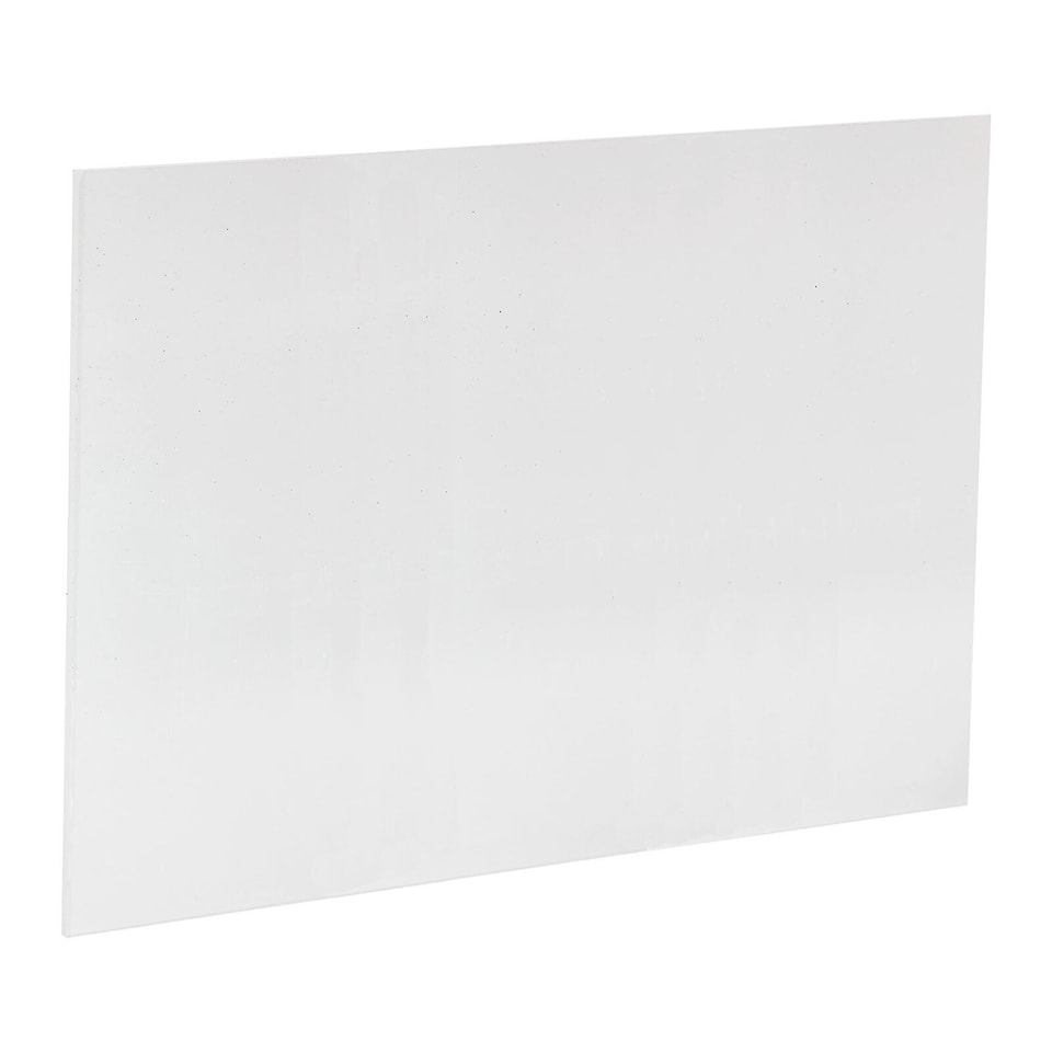 image 1 of SPARES2GO Universal Fridge Shelf Crisper Cover Clear Cut to Size 520mm x 350mm