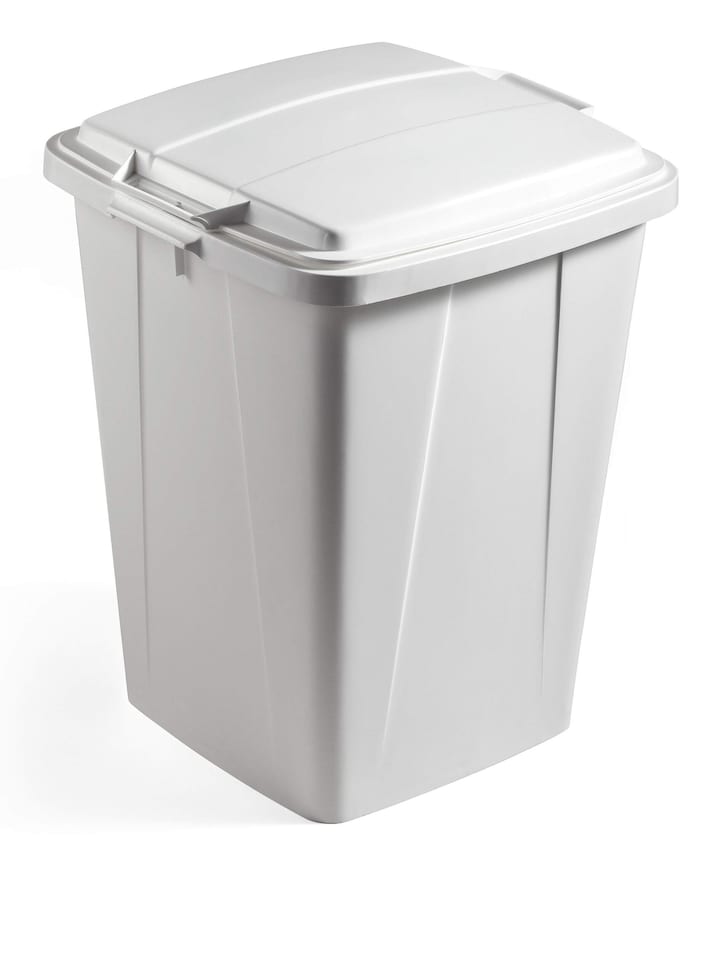 image 1 of Durable 90L Waste Bin Grey | Square Recycling Bin | Food Bin | DURABIN | Grey
