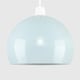 image 1 of ValueLights Arco Blue Ceiling Pendant Shade & Bulb