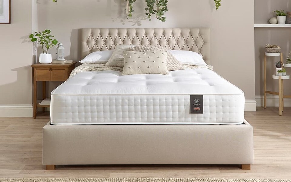 image 1 of Aspire Natural Cashmere and Silk 3000 Pocket Mattress Double | White | 1