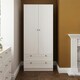 image 1 of FWStyle Artus Shaker 2 Door 2 Drawer Combination Wardrobe Matt White White