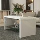image 8 of HOMCOM High Gloss Storage Coffee Table, Centre Table for Living Room, White White