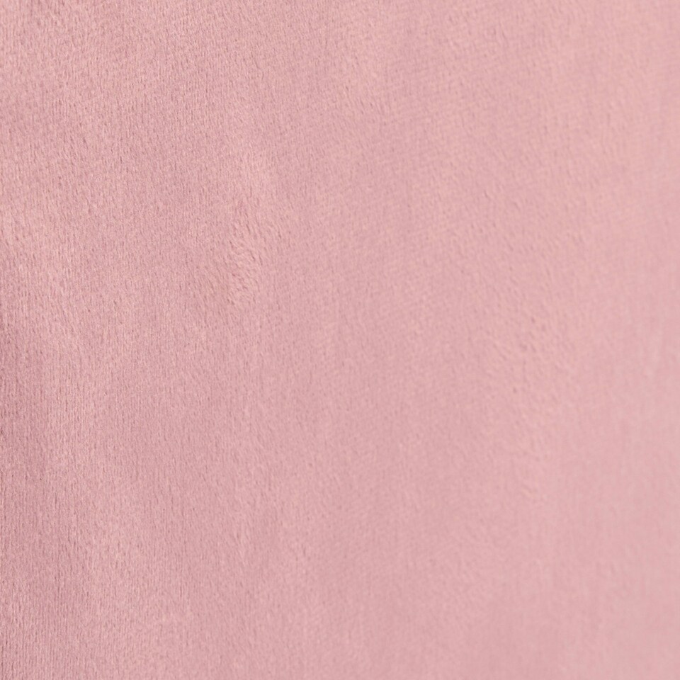 image 1 of OHS Matte Velvet Soft Long Rectangle Foldable Footstool Seat Storage Organiser Ottoman | Pink | Blush Pink