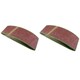 image 1 of Belt Power Finger File Sander Abrasive Sanding Belts 533mm x 75mm 120 Grit 10 PK
