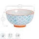 image 3 of Nicola Spring Hand-Printed Rice Bowls - 12cm - Orange - Pack of 6 | Orange | Multi-Coloured