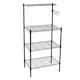 image 1 of Living and Home 4-Tier Microwave Storage Rack with Hooks for Kitchen